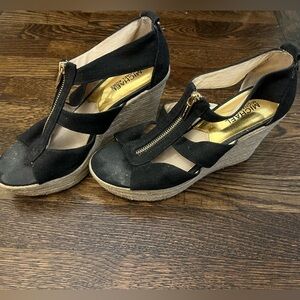 Michael Kors, Canvas Espadrille Wedge Sandals